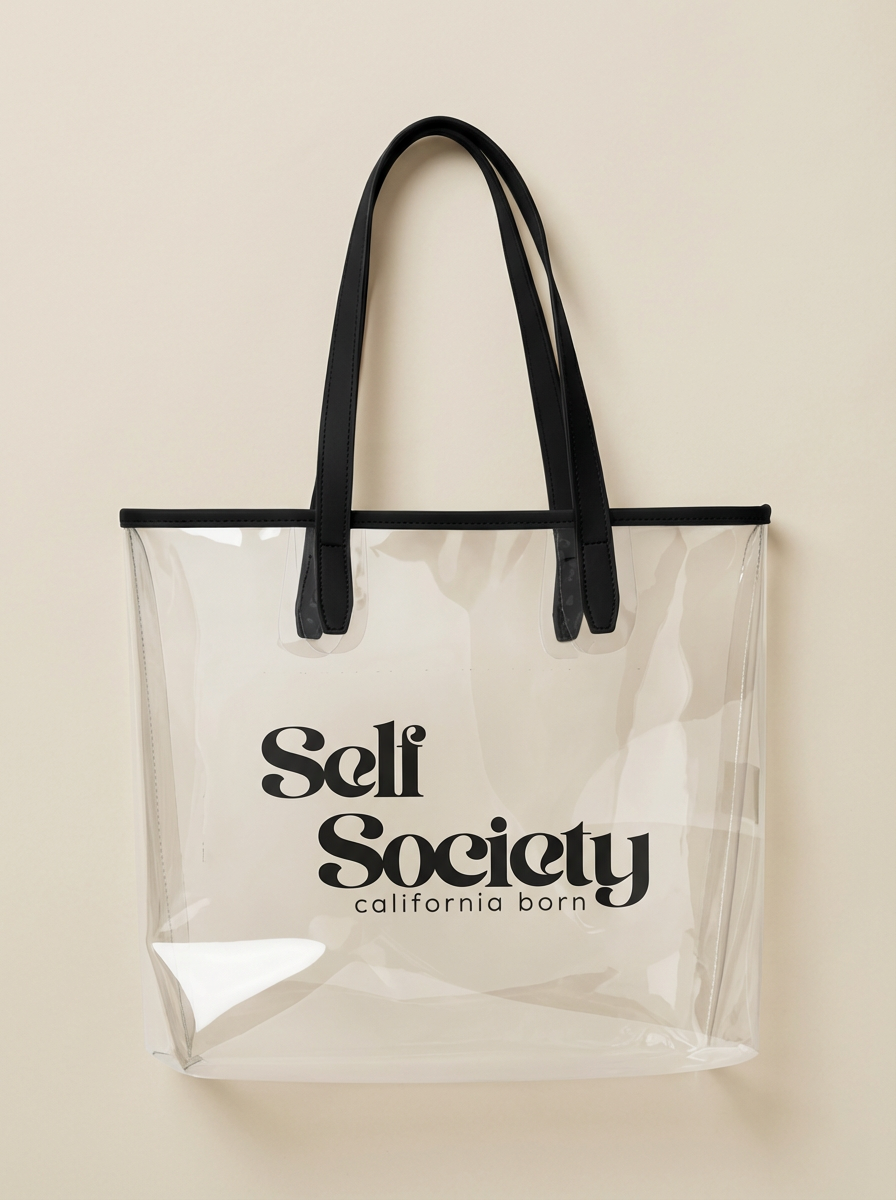 Clear tote bag