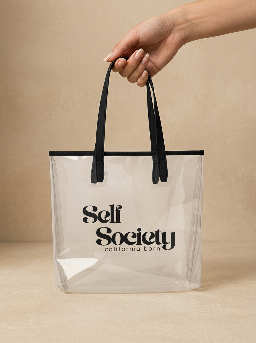 Clear tote bag