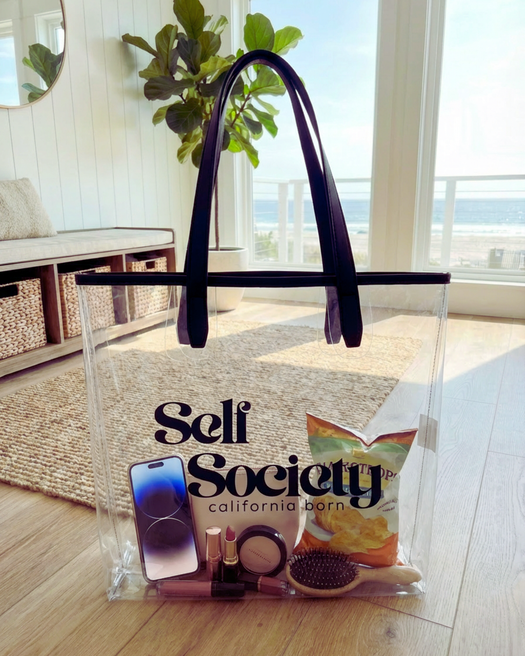 Clear tote bag